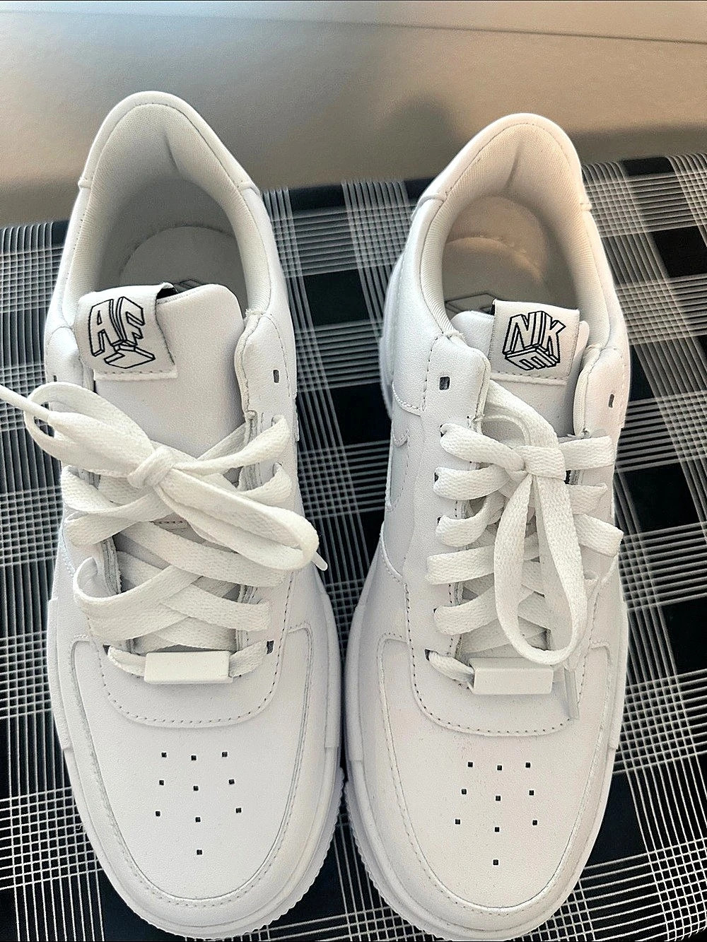 Nike Air Force 1 Pixel "Triple White" White Sneakers